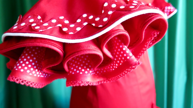 manga de un traje de flamenca